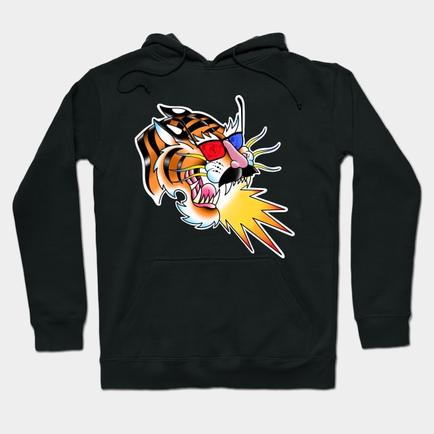 Groucho tiger Hoodie by AntlersAndUmbrellas